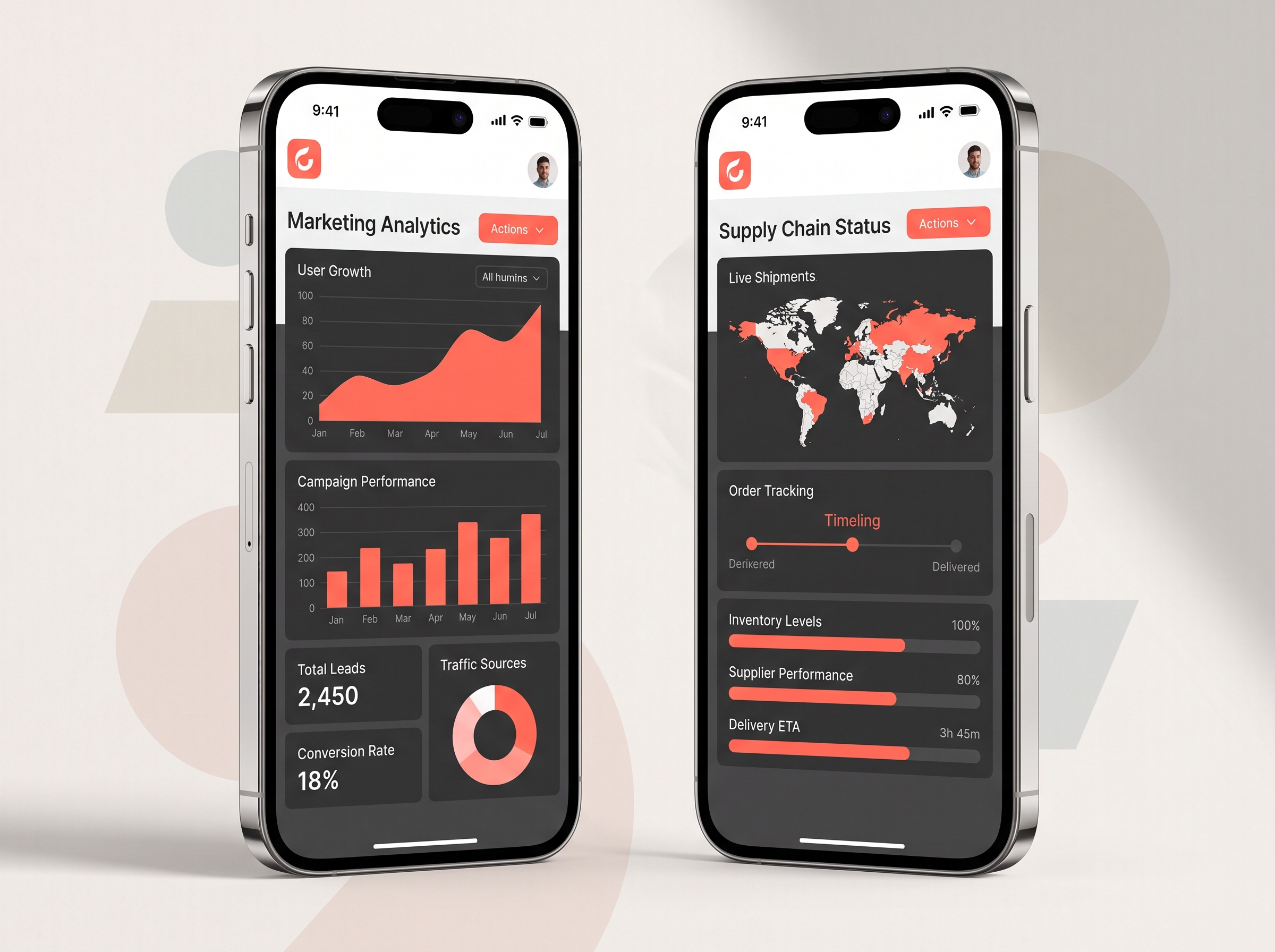 HK BALENTRAE mobile app on a device